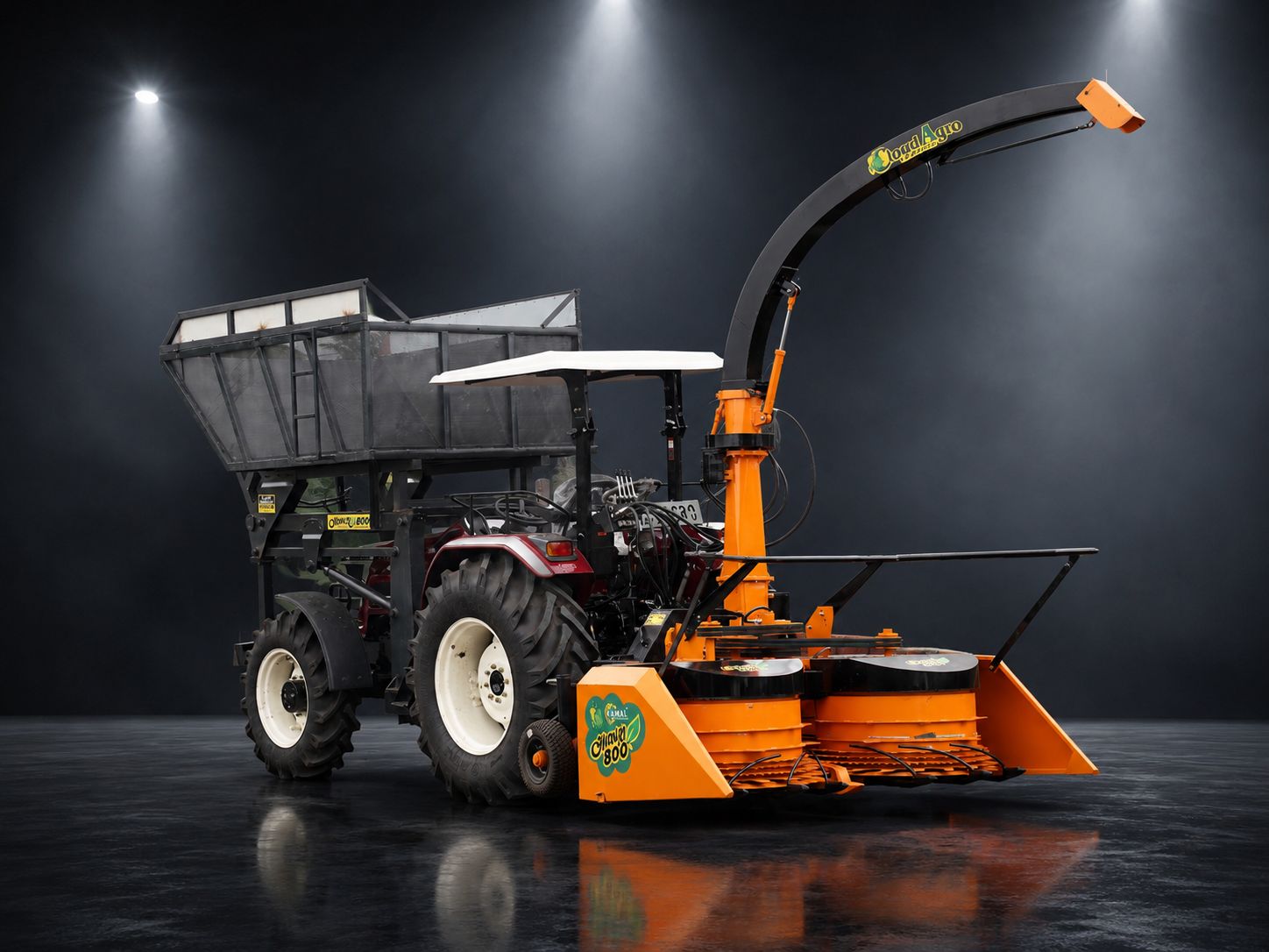 FORAGE HARVESTER - AKASH 600 — tractor-mounted harvester